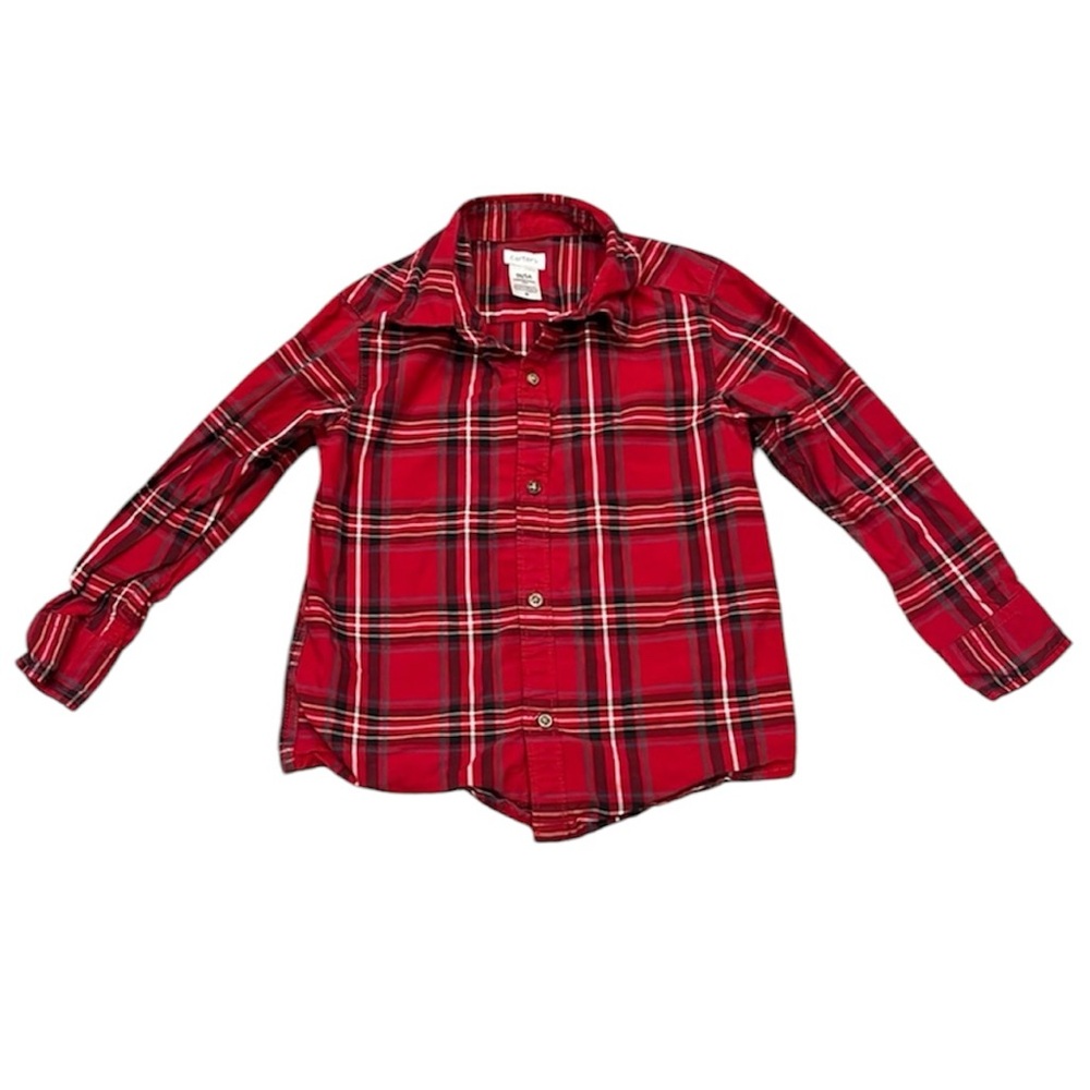 Carter’s | EUC Holiday Plaid Button Down
